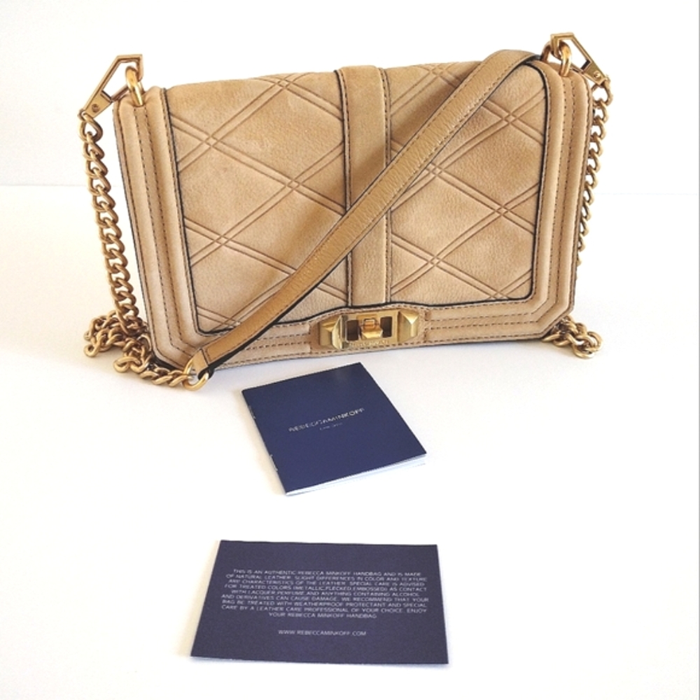 *Rebecca Minkoff Love Crossbody Bag Butter Calf - Picture 2 of 15